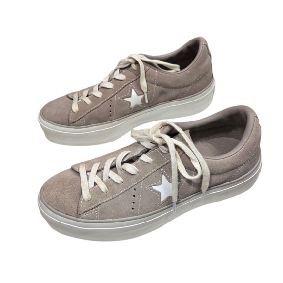Converse One Star Platform Gray Suede Women's Athletic Shoes Size 7 - Picture 4 of 8